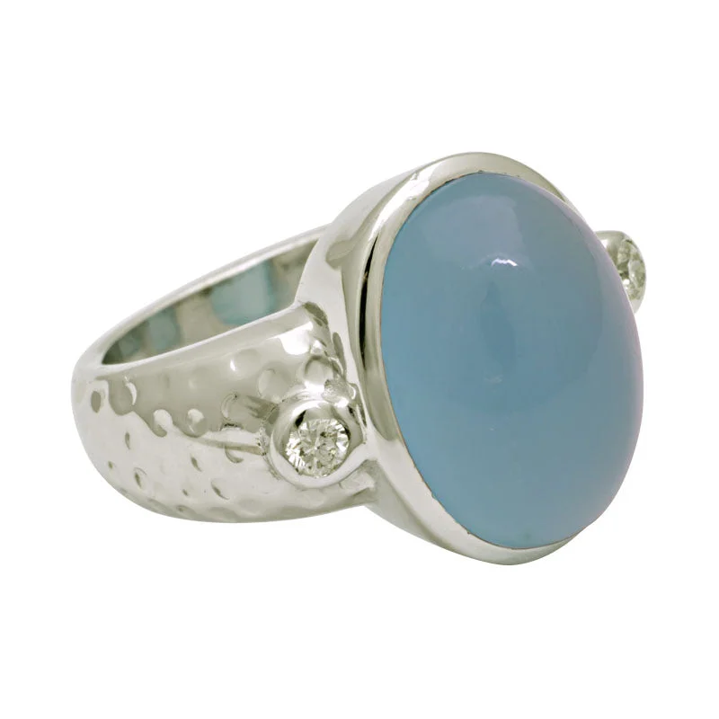 Ring-Chalcedony and Diamond