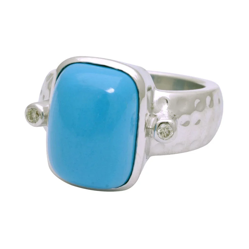 Ring-Turquoise and Diamond