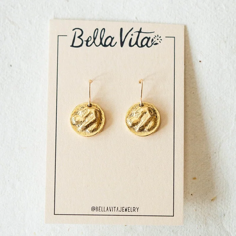 Bitty Buttons Dog Earring