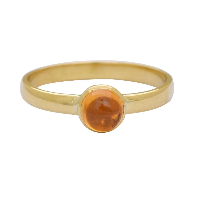 Ring - Orange Garnet in 18K Gold