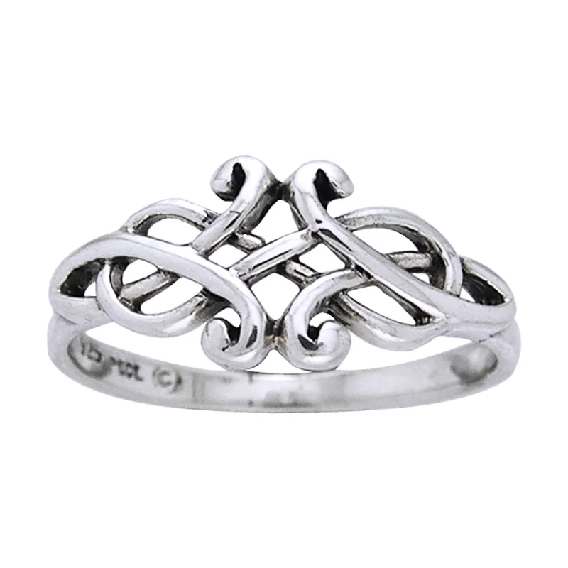 Sterling Silver Unique Celtic Knotwork Ring