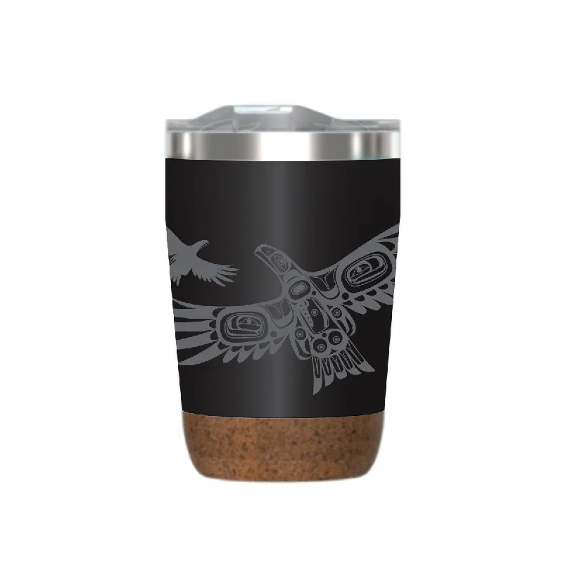 Cork Base Travel Mugs - Soaring Eagle - 12 oz