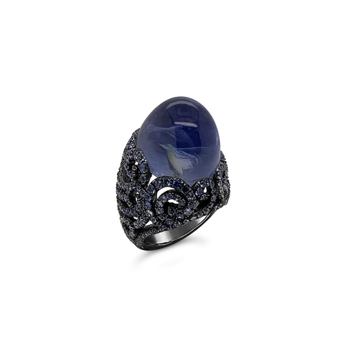 Cabochon Sapphire Estate Ring