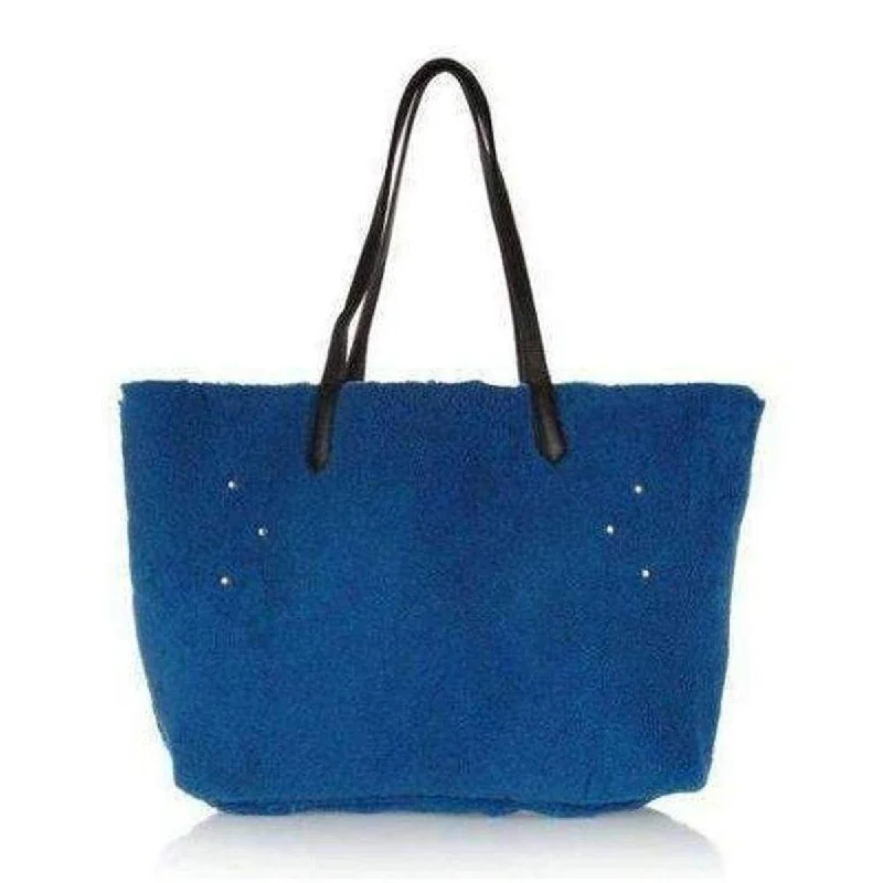 Blue Loic Shearing Tote