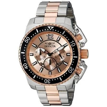 Invicta Men's 21956 Pro Diver Rose-Tone and Silver Stainless Steel Watch