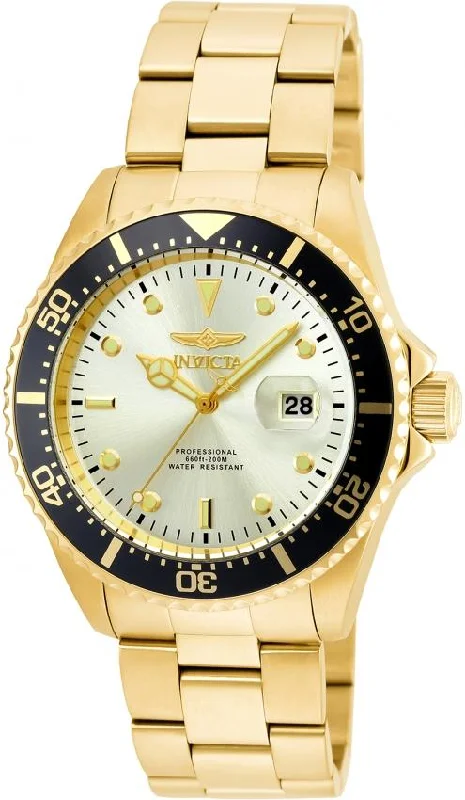 Invicta Men's 22065 Pro Diver Gold-Tone Silver Watch