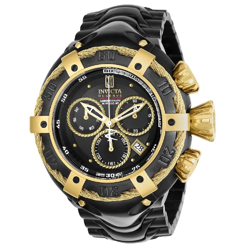 Invicta Men's 22174 Jason Taylor Thunderbolt Black Polyurethane Watch