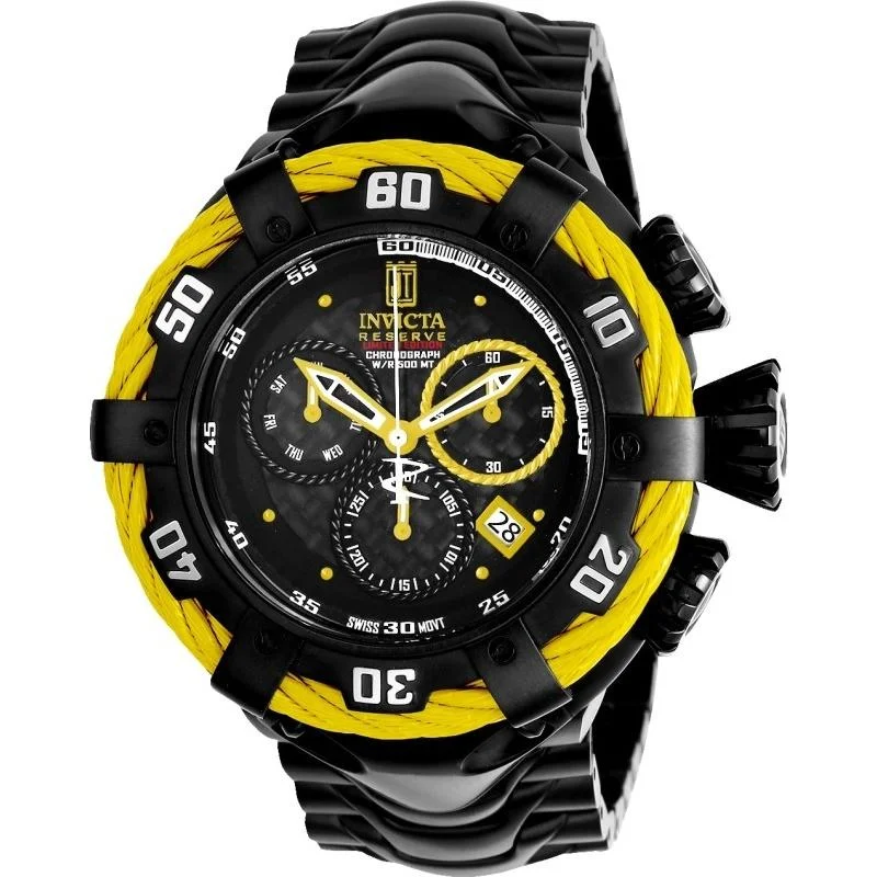 Invicta Men's 22179 Jason Taylor Thunderbolt Black Stainless Steel Watch