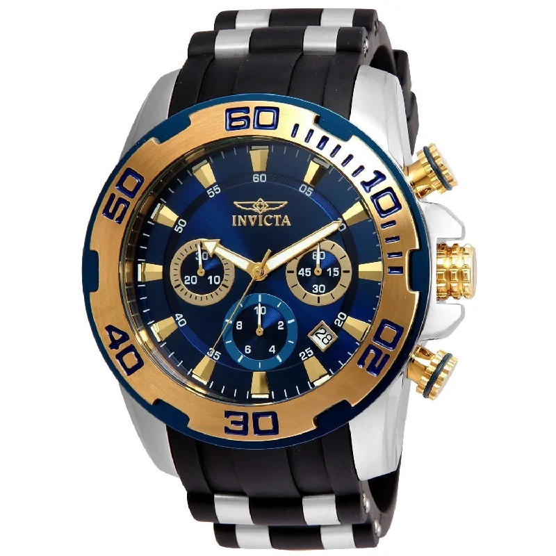 Invicta Men's 22339 Pro Diver Scuba  Black and Silver Polyurethane and Stainless Steel Watch