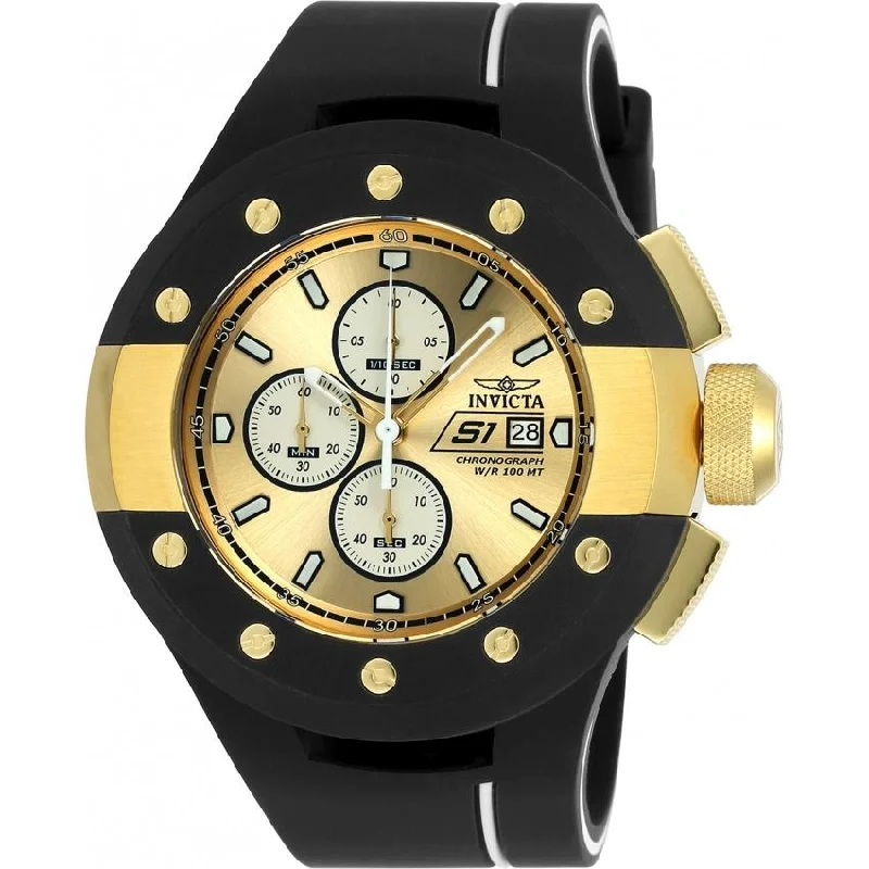 Invicta Men's 22437 S1 Rally Black Polyurethane Watch