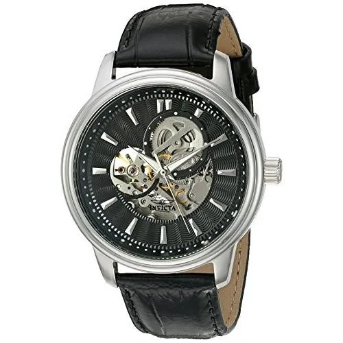 Invicta Men's 22577 Vintage Automatic Black Leather Watch