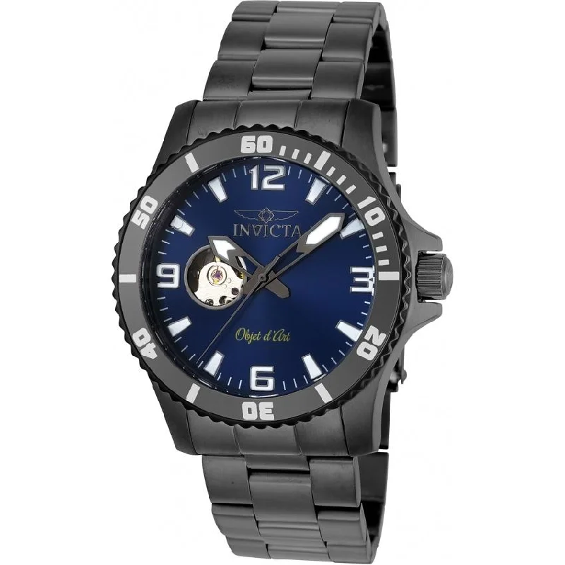 Invicta Men's 22626 Objet D Art Automatic Gunmetal Stainless Steel Watch