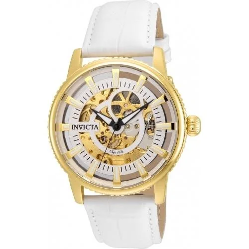 Invicta Men's 22643 Objet D Art White Leather Watch