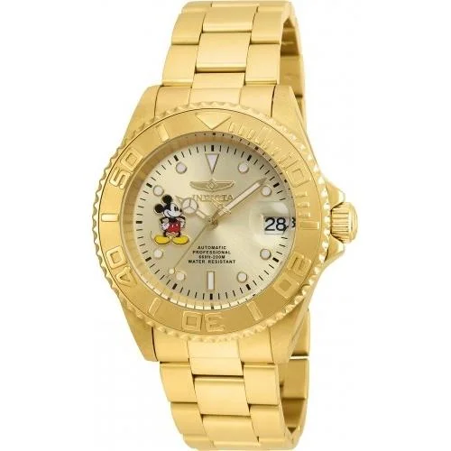 Invicta Men's 22779 Disney Mickey Mouse Automatic Gold-tone Stainless Steel Watch