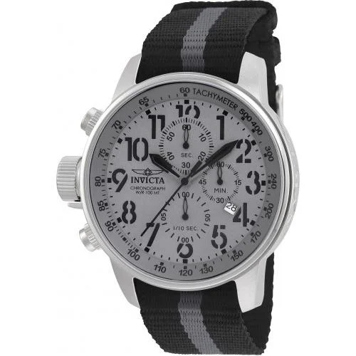 Invicta Men's 22846 I-Force Black and Grey Nylon Watch