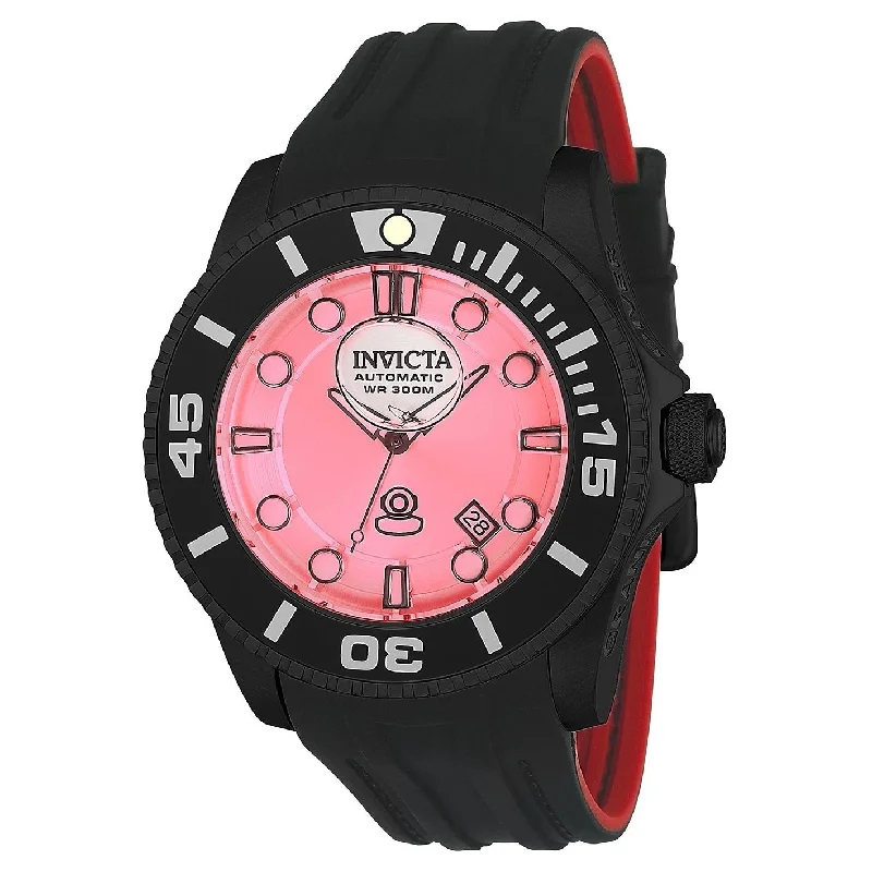 Invicta Men's 22995 Pro Diver Automatic Black and Red Silicone Watch