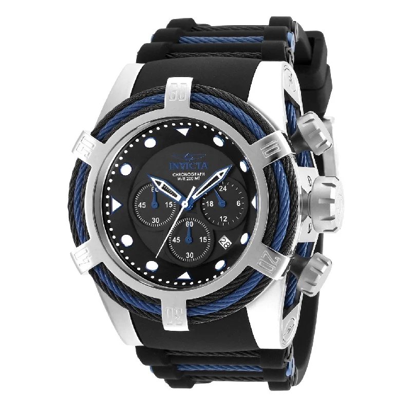 Invicta Men's 23051 Bolt Black and Blue Polyurethane and Stainless Steel Watch