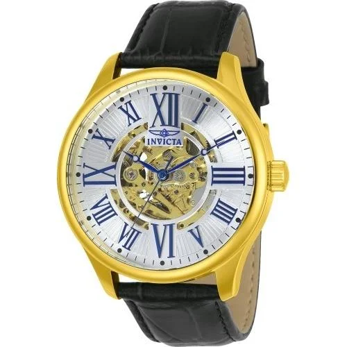 Invicta Men's 23635 Vintage Automatic  Black Leather Watch