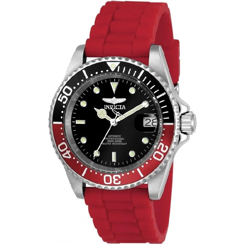 Invicta Men's 23680 Pro Diver Automatic Red Silicone Watch