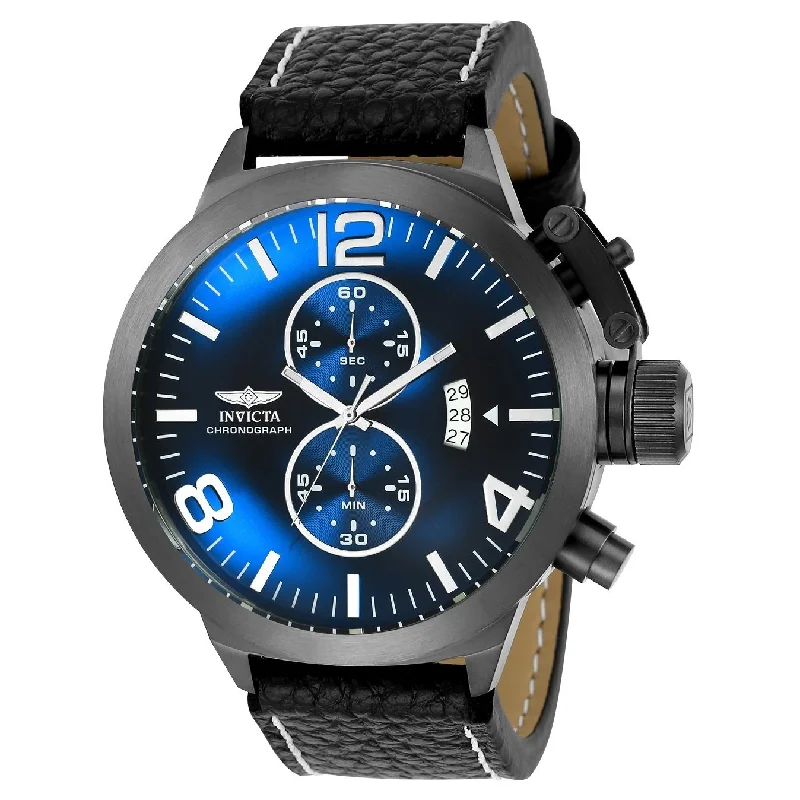 Invicta Men's 23687 Corduba Black Leather Watch