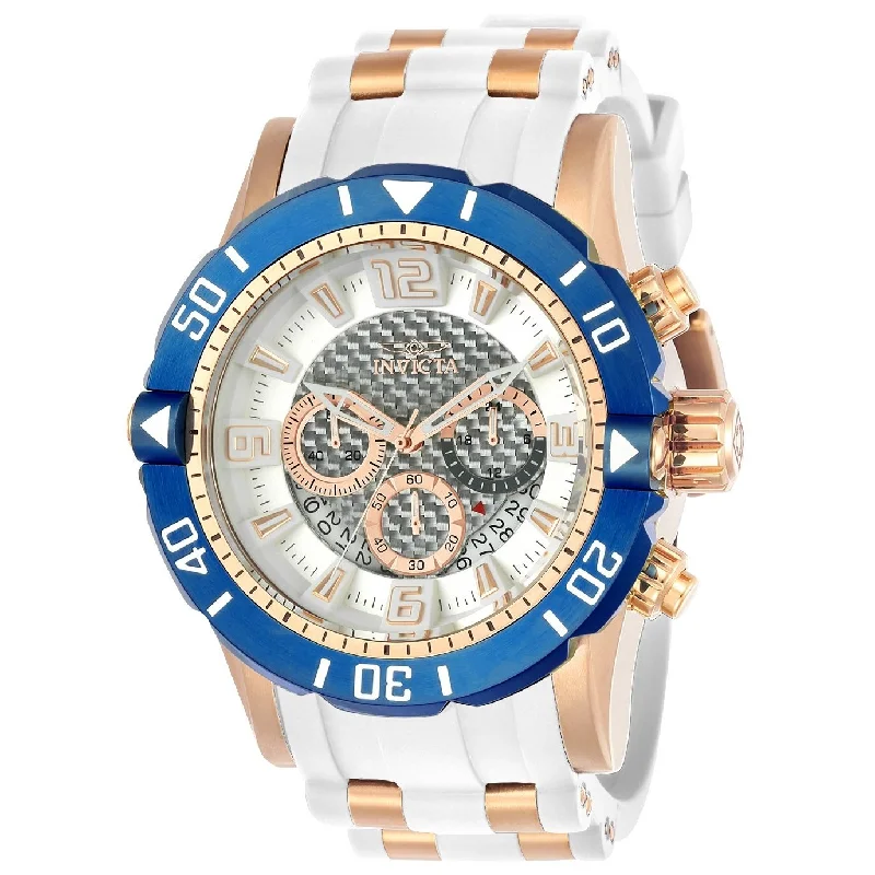 Invicta Men's 23710 Scuba White and RG Ins Polyurethane and Stainless Steel Watch