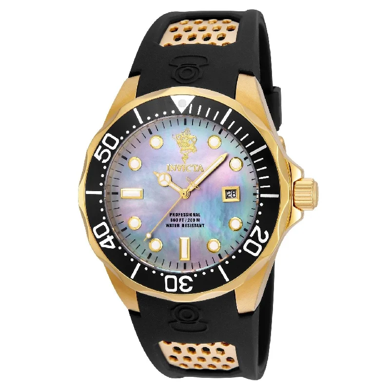 Invicta Men's 23878 Sea Base Black Polyurethane Watch