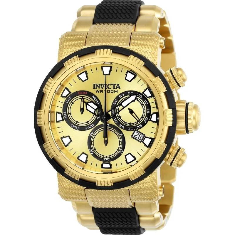 Invicta Men's 23978 Specialty Black and Gold-Tone Polyurethane and Stainless Steel Watch