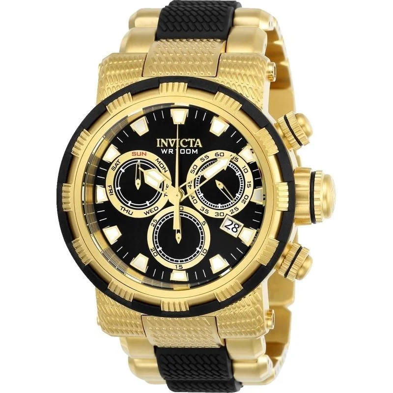 Invicta Men's 23980 Specialty Black and Gold-Tone Polyurethane and Stainless Steel Watch