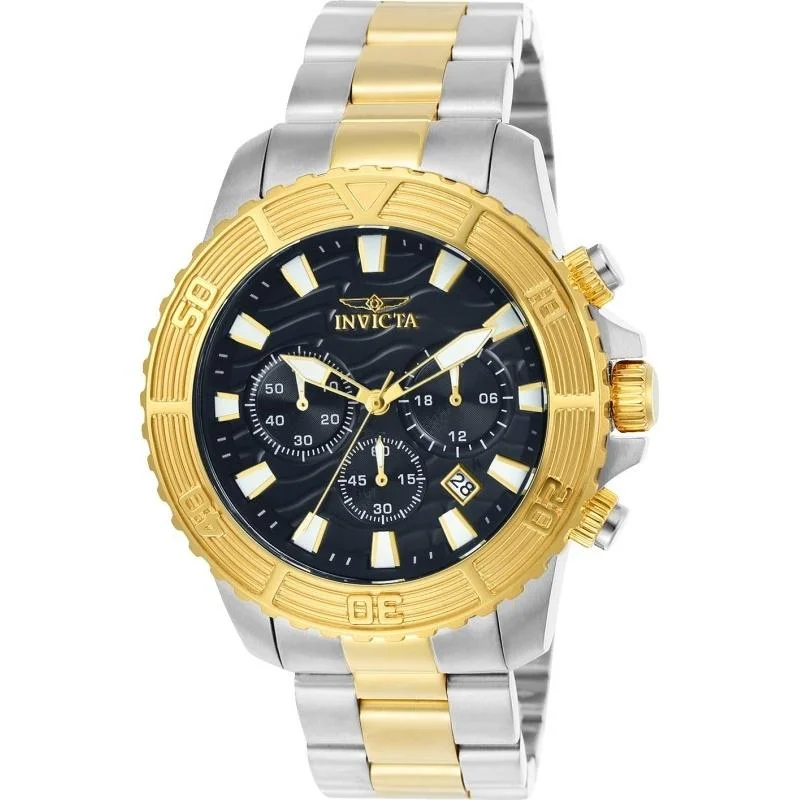 Invicta Men's 24003 Pro Diver Gold-tone and Silver Stainless Steel Watch