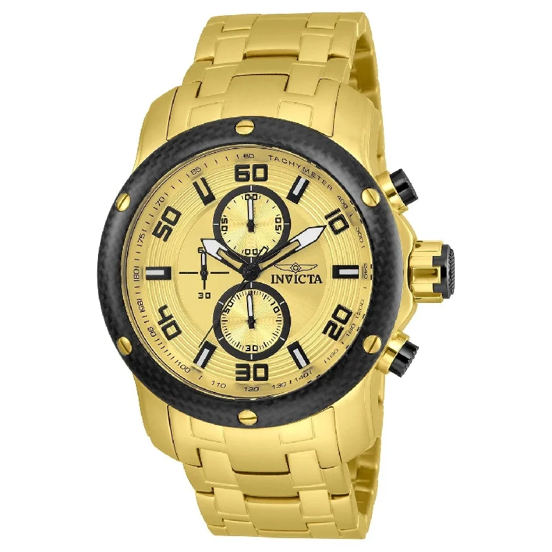 Invicta Men's 24155 Pro Diver Gold-tone Stainless Steel Watch