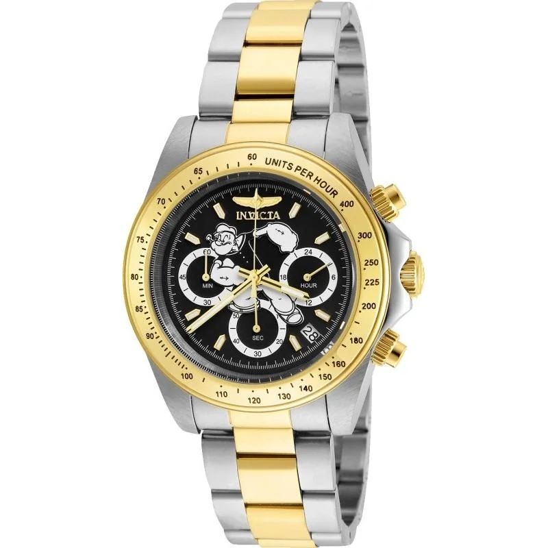 Invicta Men's 24484 Character Popeye Gold-Tone and Silver Stainless Steel Watch