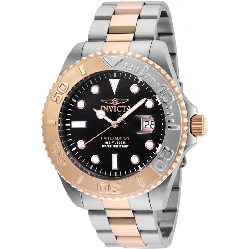 Invicta Men's 24625 Pro Diver Rose-Tone and Silver Stainless Steel Watch