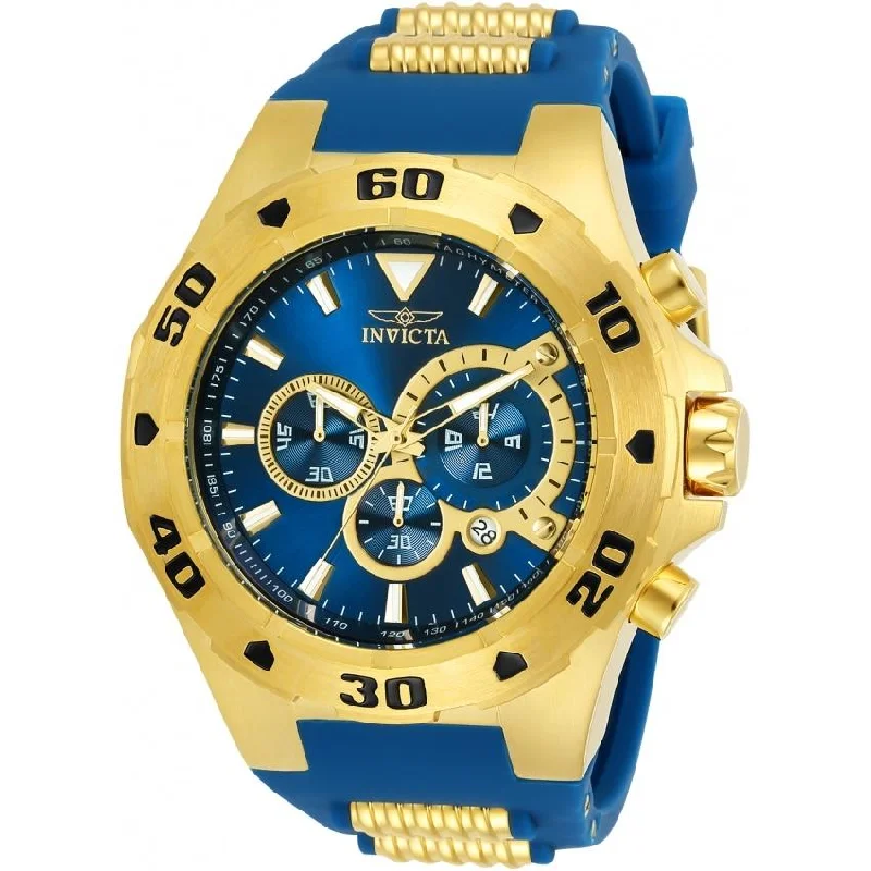 Invicta Men's 24681 Pro Diver Blue and Gold-Tone Polyurethane Watch