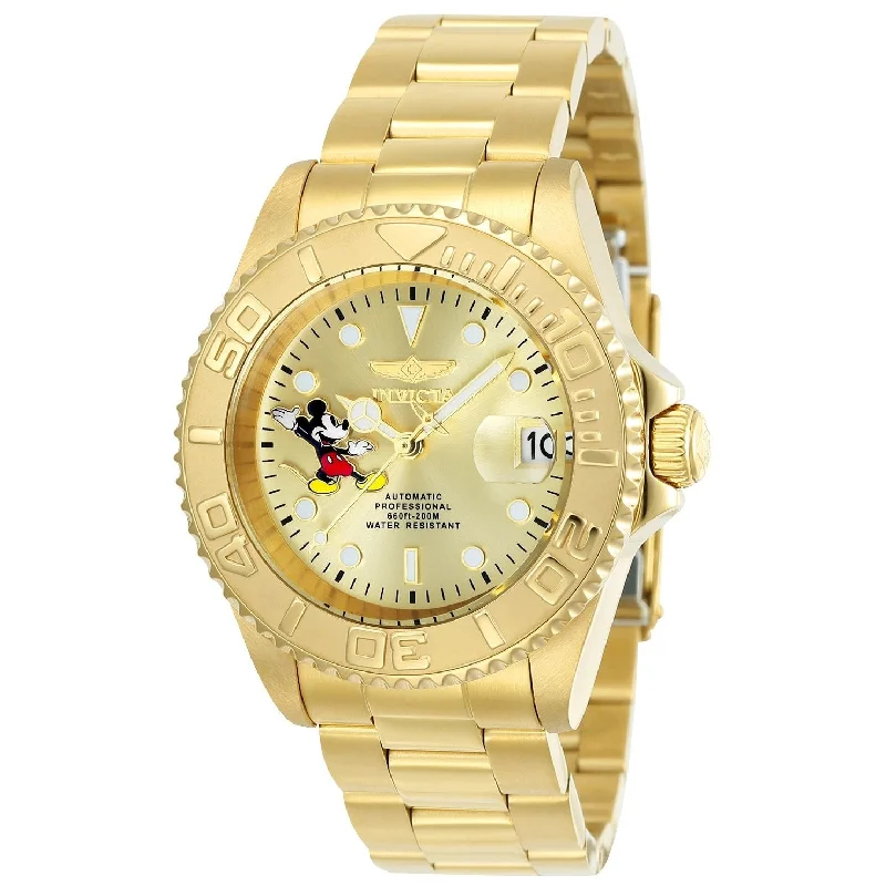 Invicta Men's 24756 Disney Mickey Mouse Automatic Gold-Tone Stainless Steel Watch