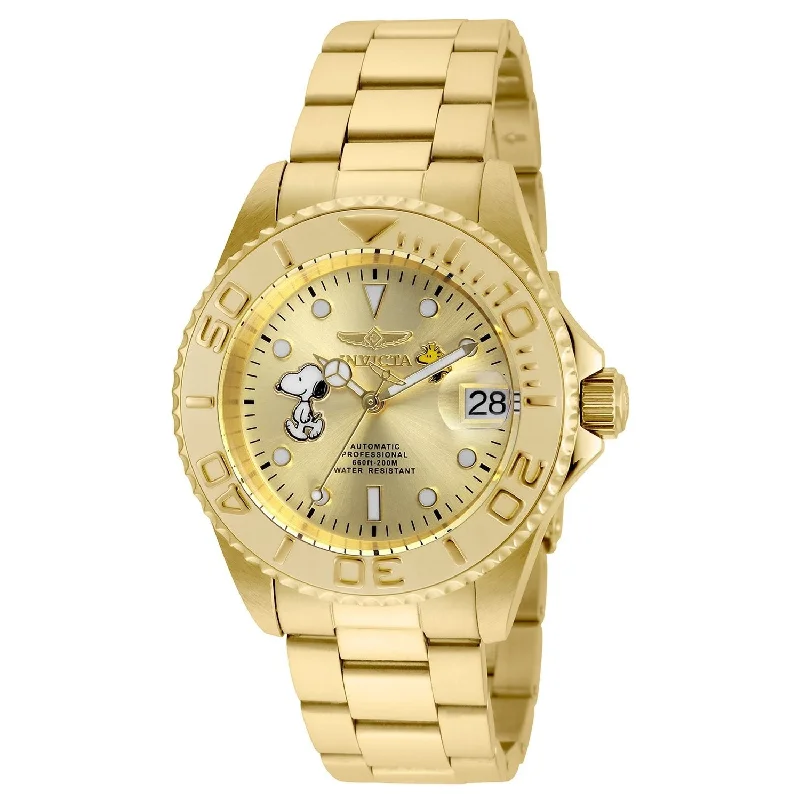 Invicta Men's 24788 Character Snoopy Automatic Gold-tone Stainless Steel Watch