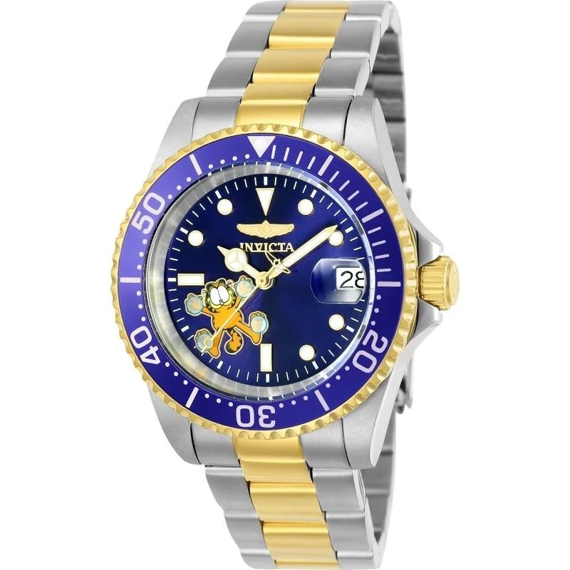 Invicta Men's 24862 Character Garfield Automatic Gold-tone and Silver Stainless Steel Watch