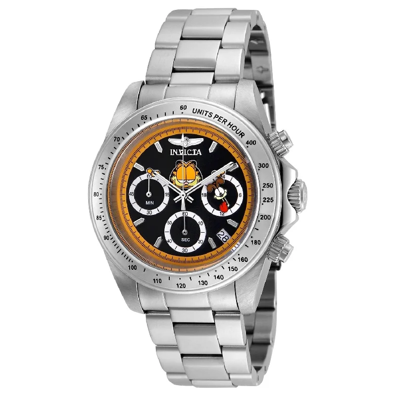 Invicta Men's 24889 Character Garfield Black Stainless Steel Watch