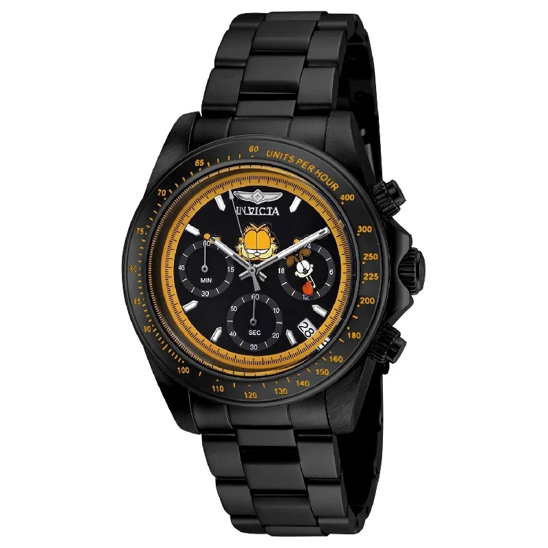 Invicta Men's 24891 Character Garfield Black Stainless Steel Watch