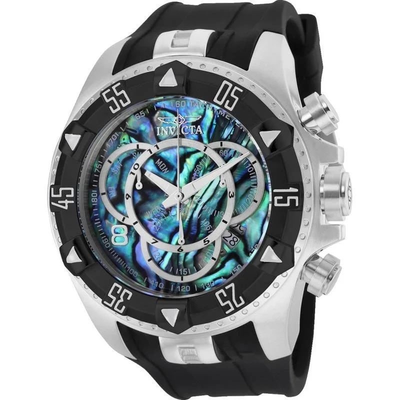 Invicta Men's 25016 Excursion Black and Silver Polyurethane and Stainless Steel Watch