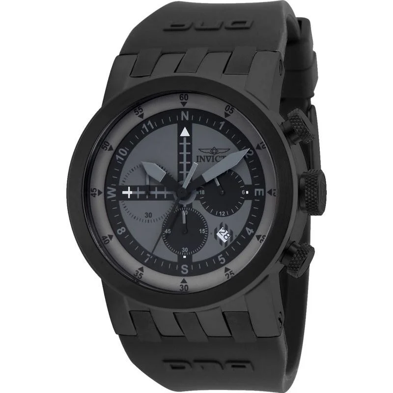 Invicta Men's 25049 DNA Black Silicone Watch