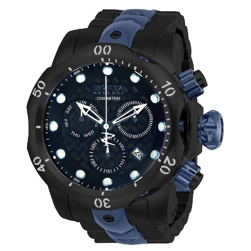 Invicta Men's 25062 Reserve Venom Black and Blue Stainless Steel Watch