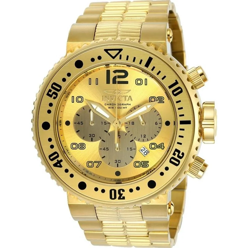 Invicta Men's 25076 Pro Diver Gold-Tone Stainless Steel Watch