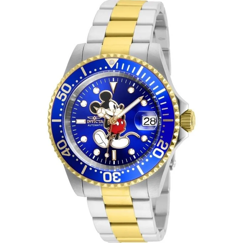 Invicta Men's 25105 Disney Mickey Mouse Automatic Gold-Tone and Silver Stainless Steel Watch