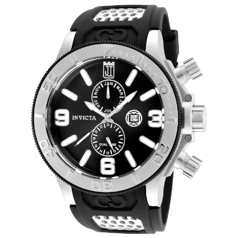 Invicta Men's 25186 Jason Taylor Black Polyurethane Watch