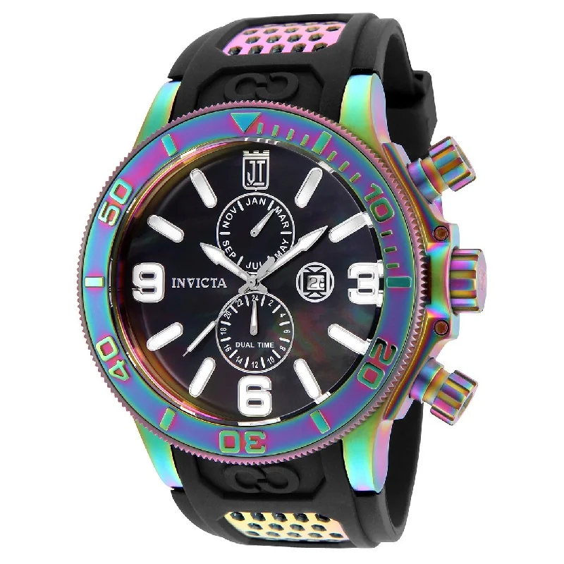 Invicta Men's 25189 Jason Taylor Black Polyurethane Watch