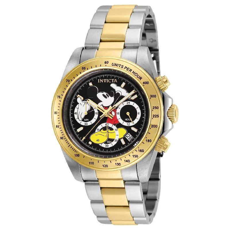 Invicta Men's 25194 Disney Mickey Mouse Gold-Tone and Silver Stainless Steel Watch