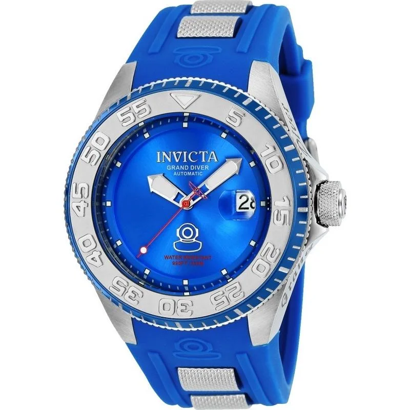 Invicta Men's 25254 Pro Diver Blue and Silver Silicone Watch