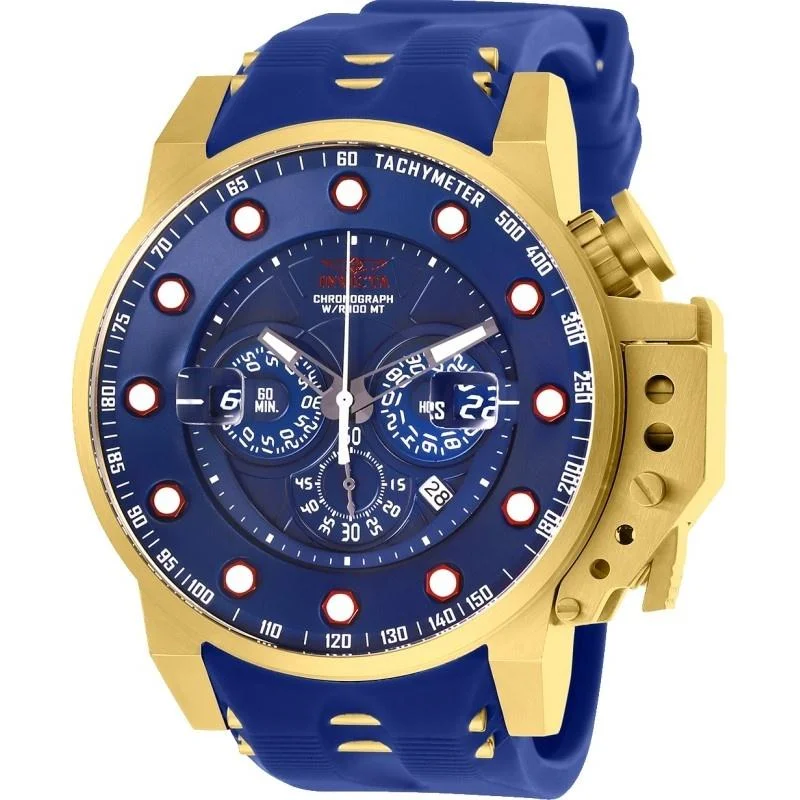 Invicta Men's 25273 I-Force Blue and Gold-Tone Polyurethane and Stainless Steel Watch