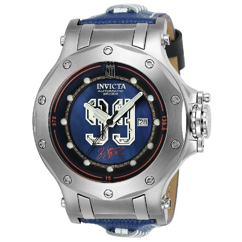 Invicta Men's 25321 Jason Taylor Scuba Blue Leather Watch