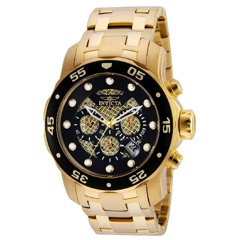 Invicta Men's 25332 Pro Diver Scuba Gold-Tone Stainless Steel Watch